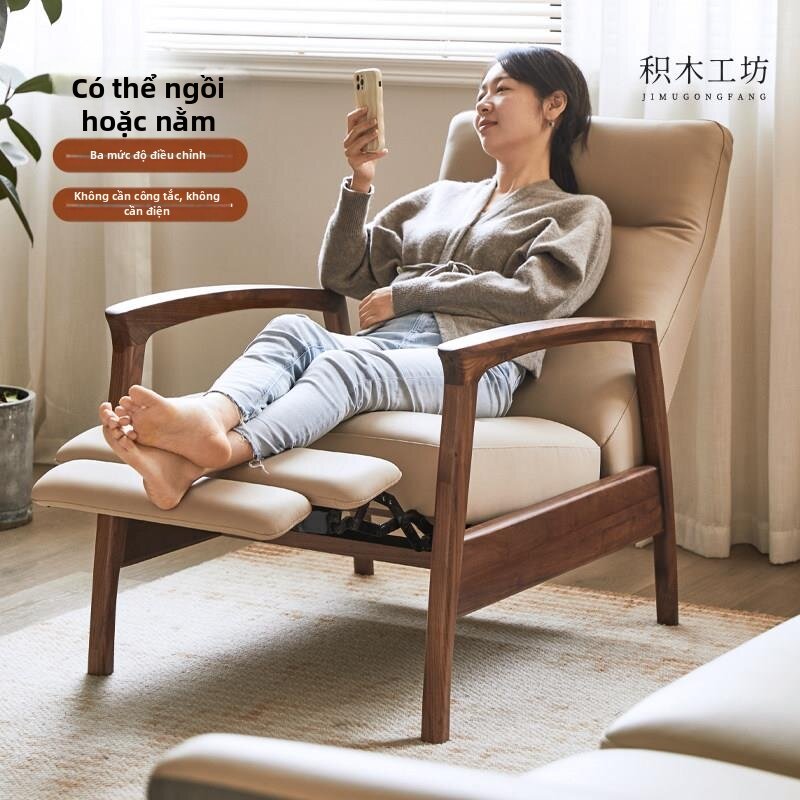 MUHUASHA | Multifunctional Walnut Sofa Chair Giá 36,720,000 Đồng*Miễn phí vận chuyển