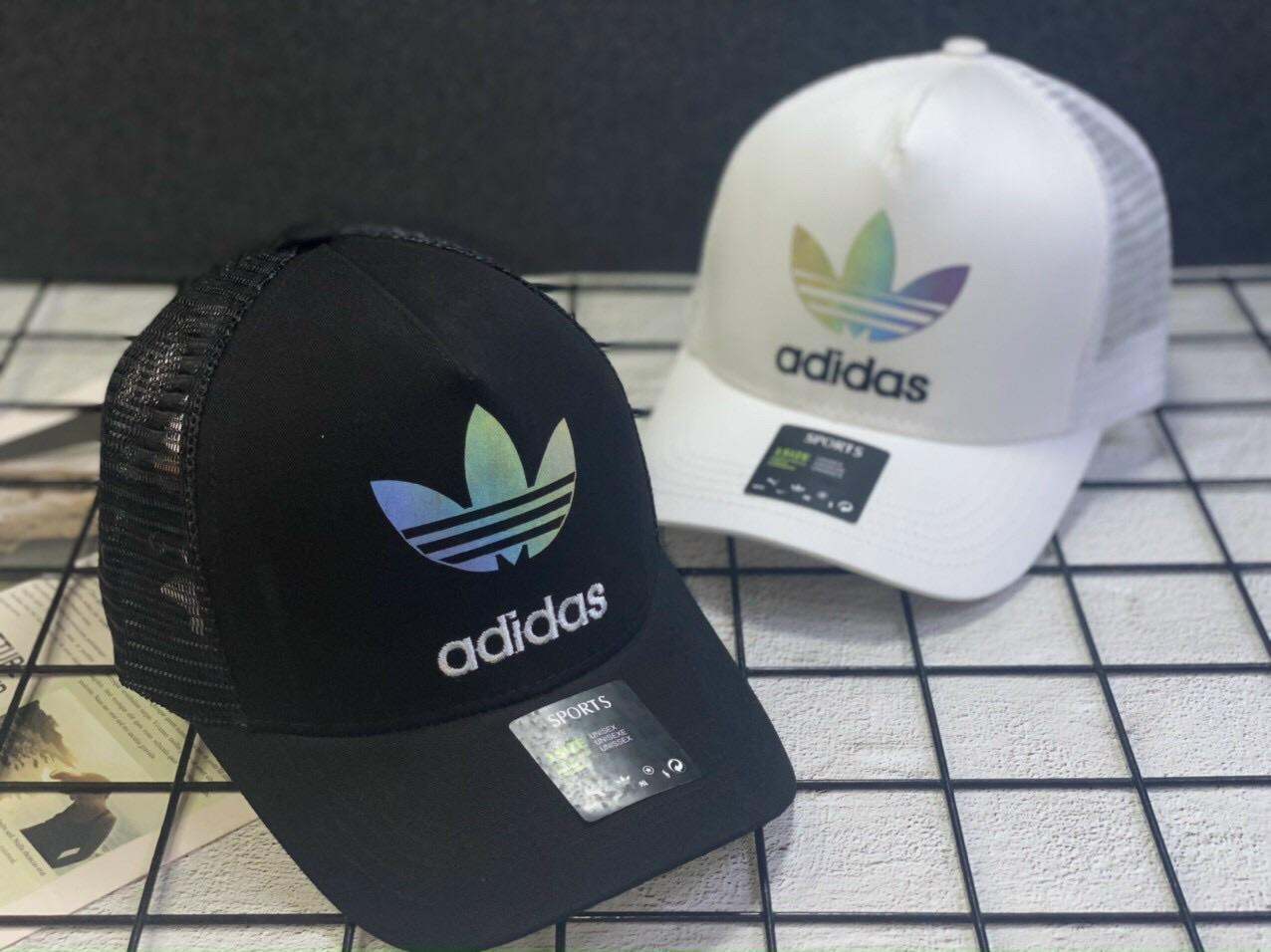 Mũ lưỡi trai adidas phản quang phối lưới siêu sang
