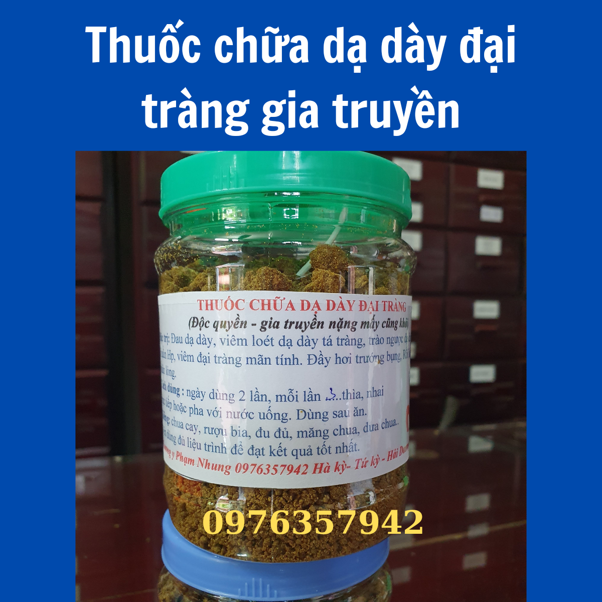 Dạ dày đại tràng gia truyền, nặng mấy cũng khỏi, hiệu quả, tiện dụng chi phí thấp