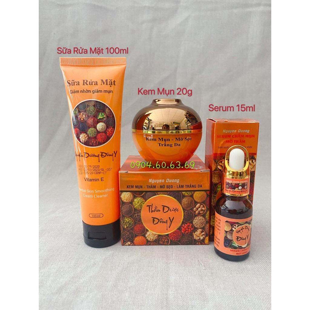 Combo Kem NGUYỄN DƯƠNG ĐÔNG Y 20g Mụn Mờ Sẹo Trắng Da 3in1