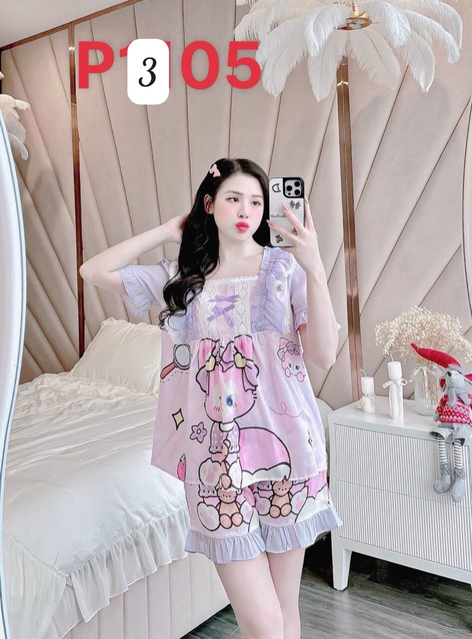 Bộ Đùi Lụa Xước Cộc Tay 40-60kg