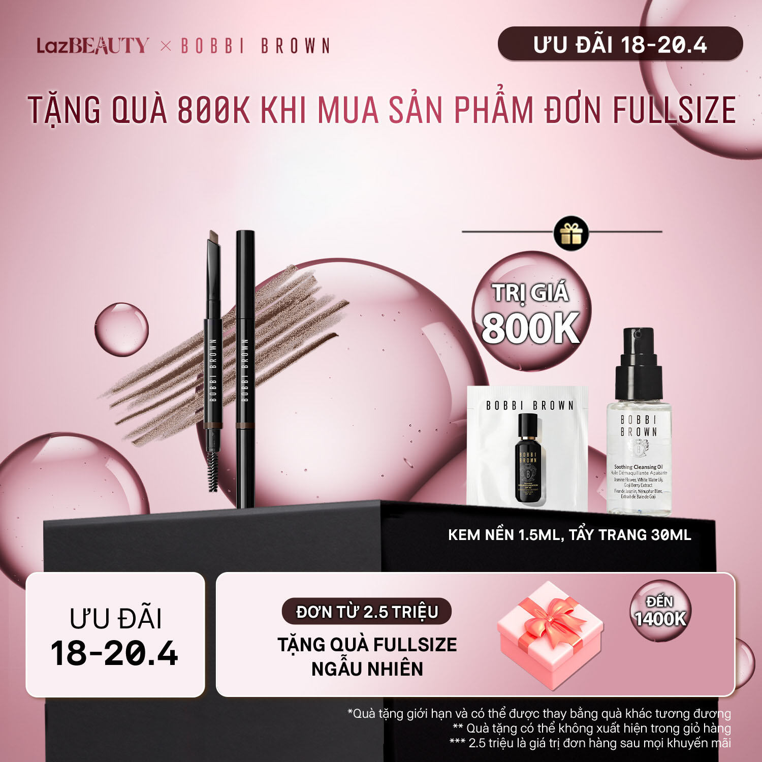 [EXCLUSIVE 18-20.4] Bobbi Brown Long-Wear Brow Pencil - Eyebrow Pencil, 0.3g