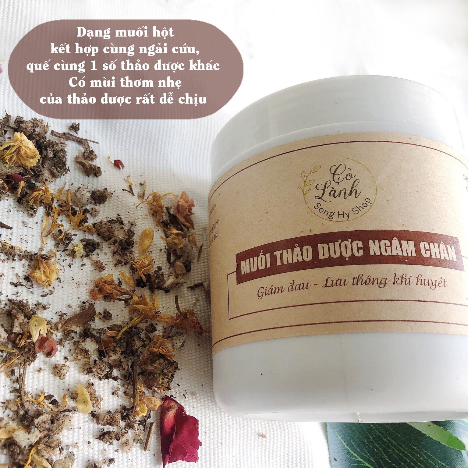 Muối ngâm chân thảo dược Cỏ Lành 400G