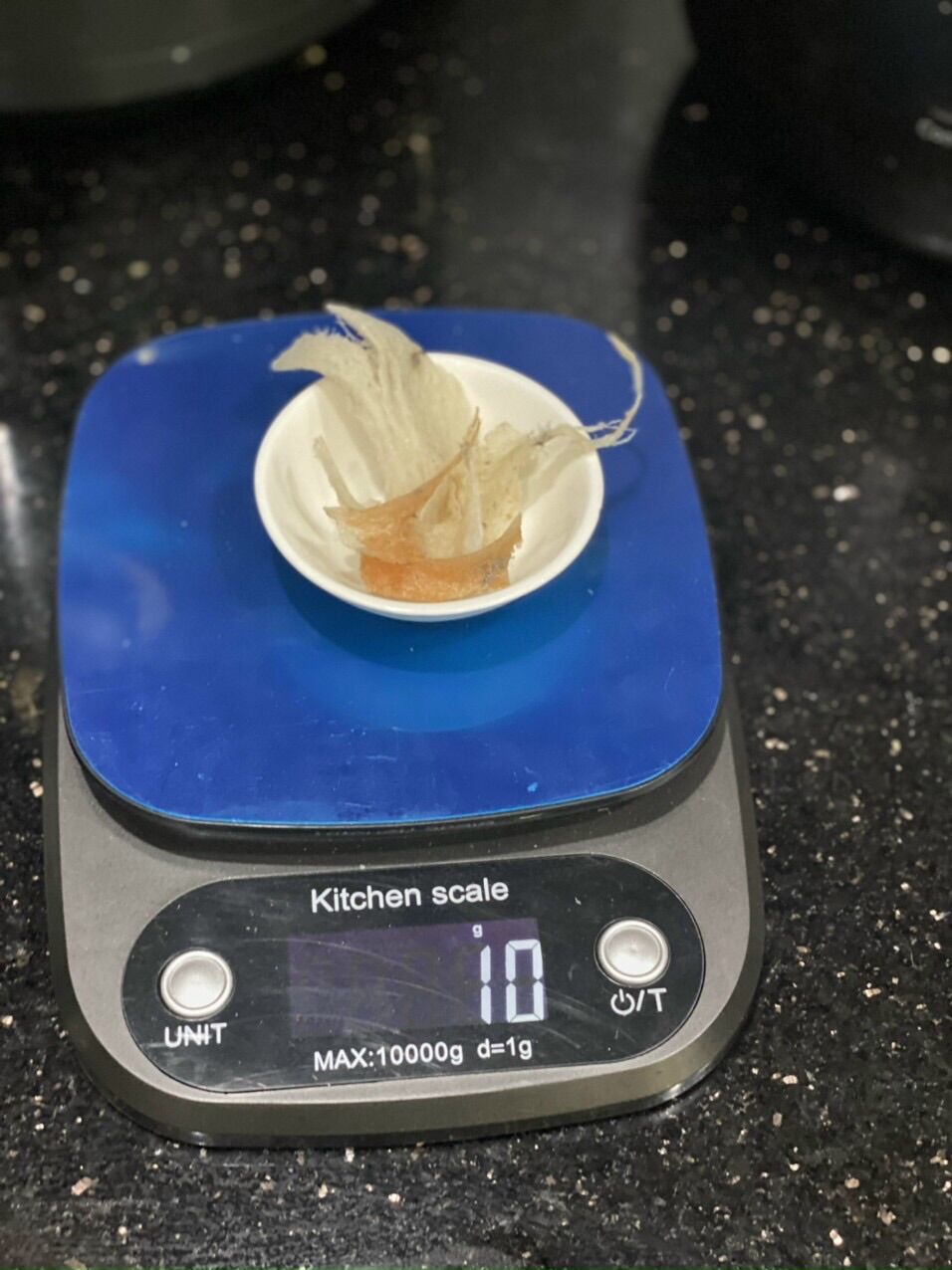 10gram chân yến thô già chưng bao nở ngon kèm gia vị chưng