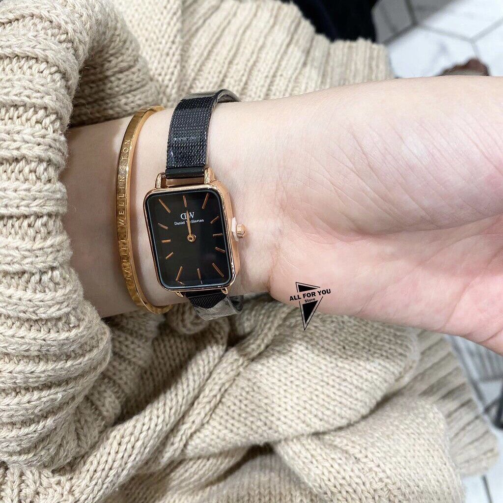 Đồng hồ nữ DW dây lưới mặt vuông size 26mm