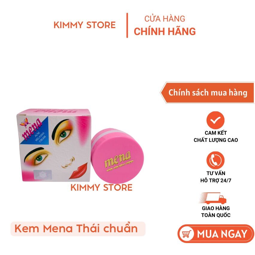 01 hộp kem trắng da Mena thái chuẩn 5g