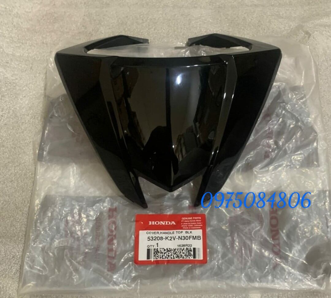 Mặt nạ nhỏ đen bóng vario 125 2023