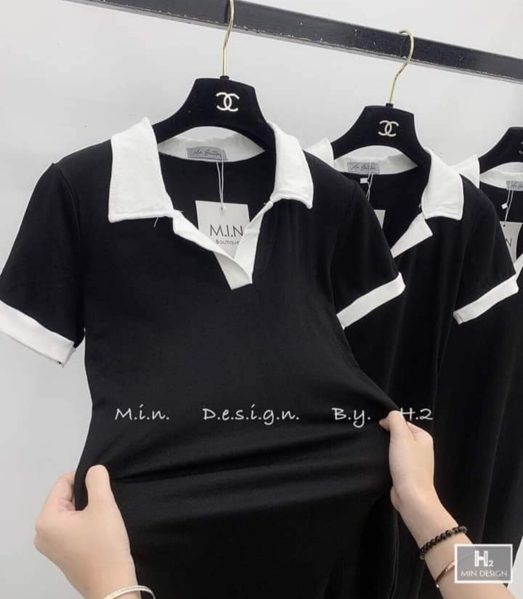 Đầm thun nữ ,cổ bẻ,đầm body polo nữ