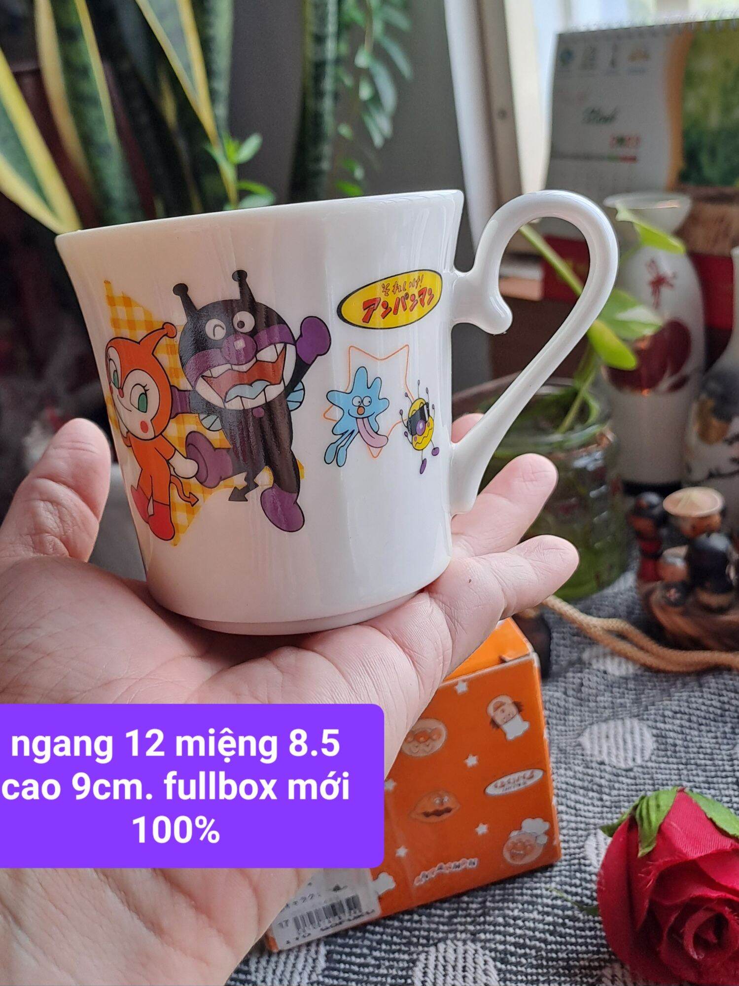 Ly quai, cốc, tô, chén Anpanman Gốm sứ nhật đa dạng nhiều mẫu mã9