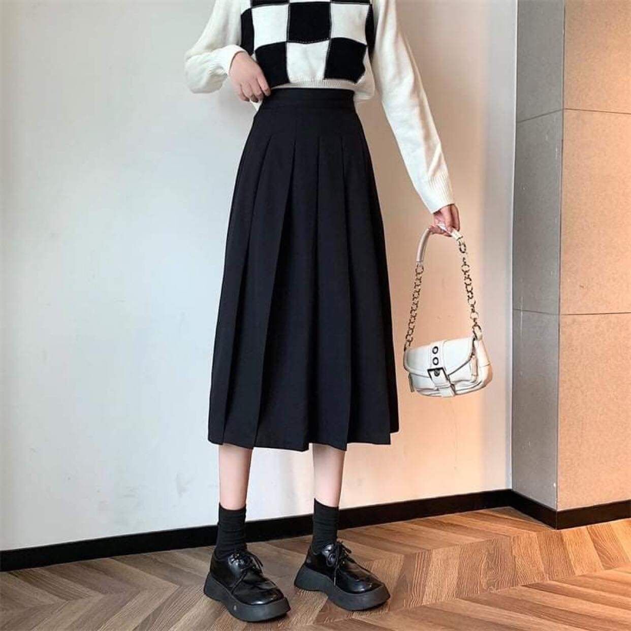 Váy xếp ly Hàn quốc siêu hách dáng
