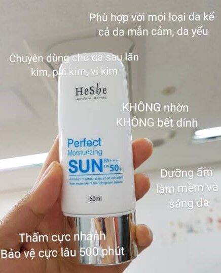 Kem chống nắng vật lý Heshe.