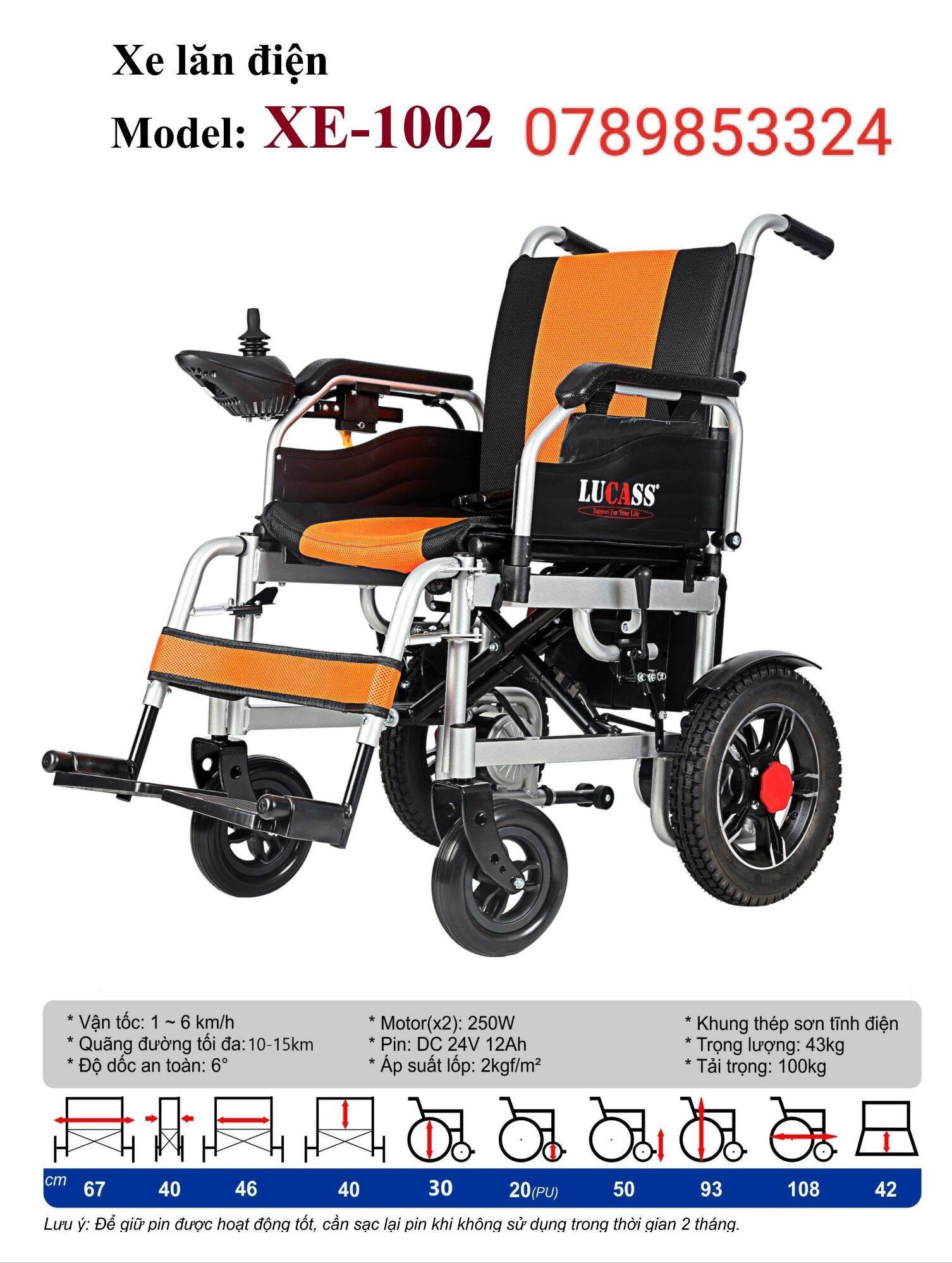 xe lăn điện lucass bánh nhỏ(liên hệ trước)