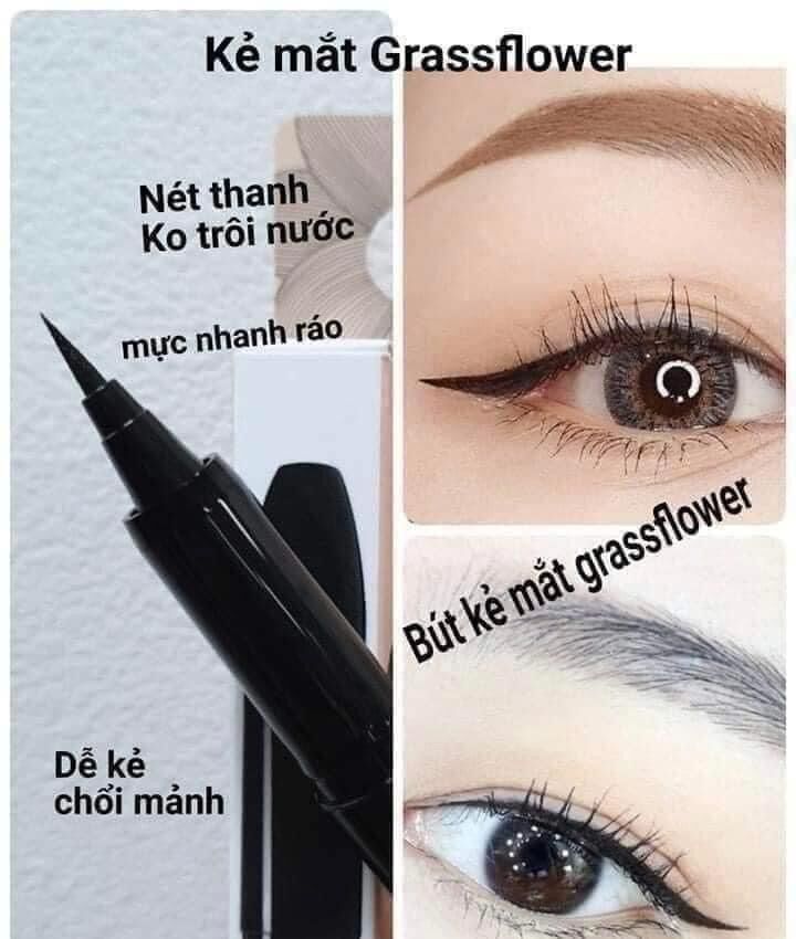 Bút dạ vẽ mắt chống trôi Grass Hàn Quốc