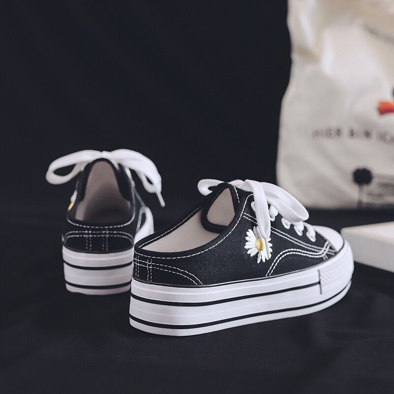 Giày sục thể thao bata hoa cúc☘FREESHIP☘️độn đế tăng chiều cao