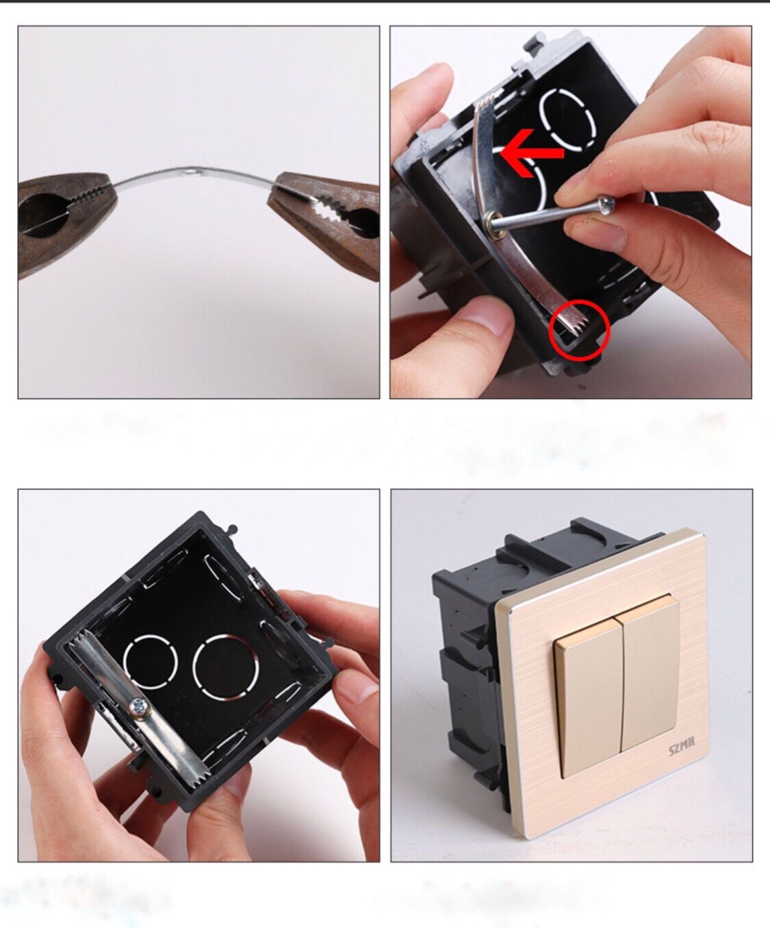 Dụng cụ sửa đế âm vuông 86 Dạng Lá
