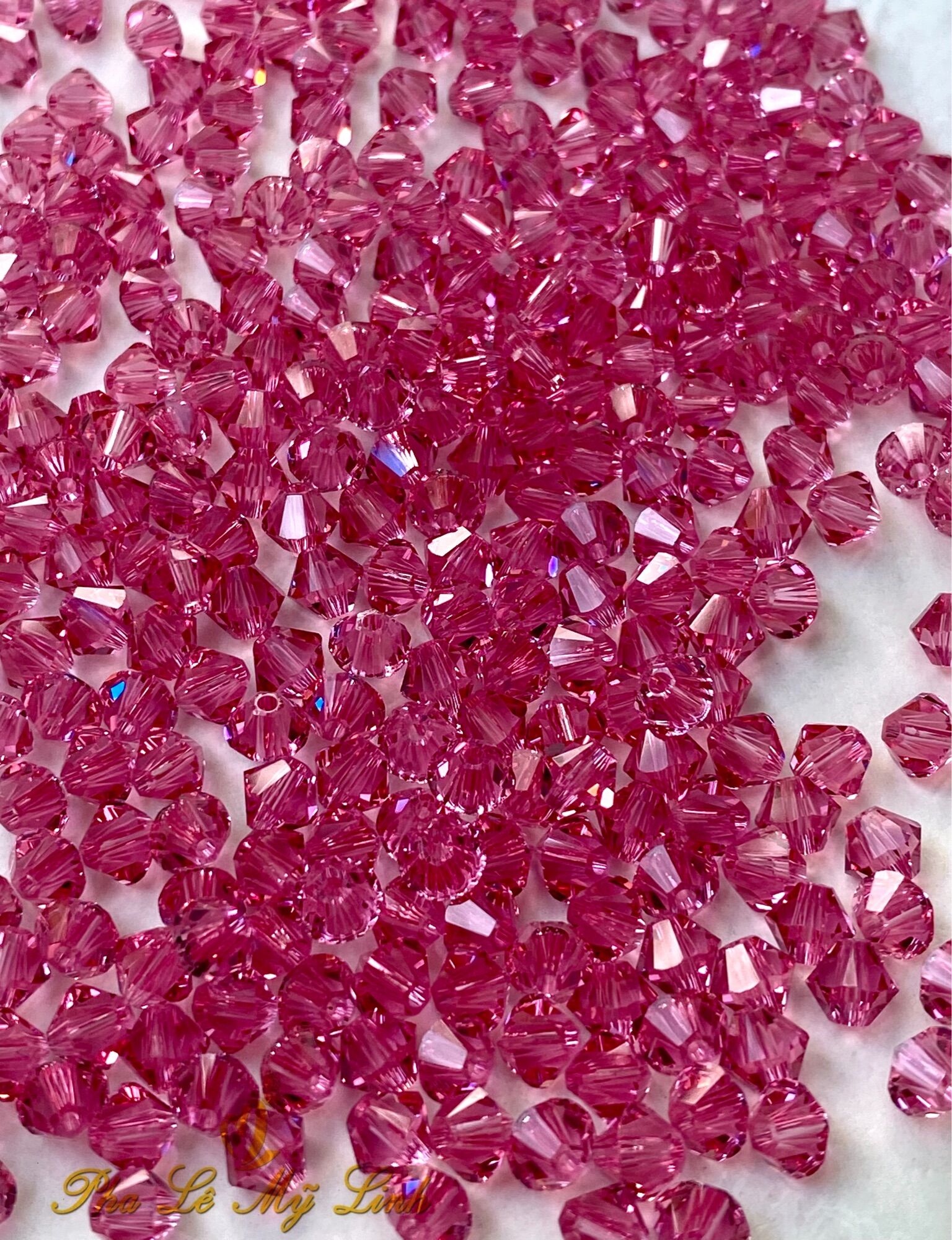 50 viên pha lê Swarovski nón 3mm