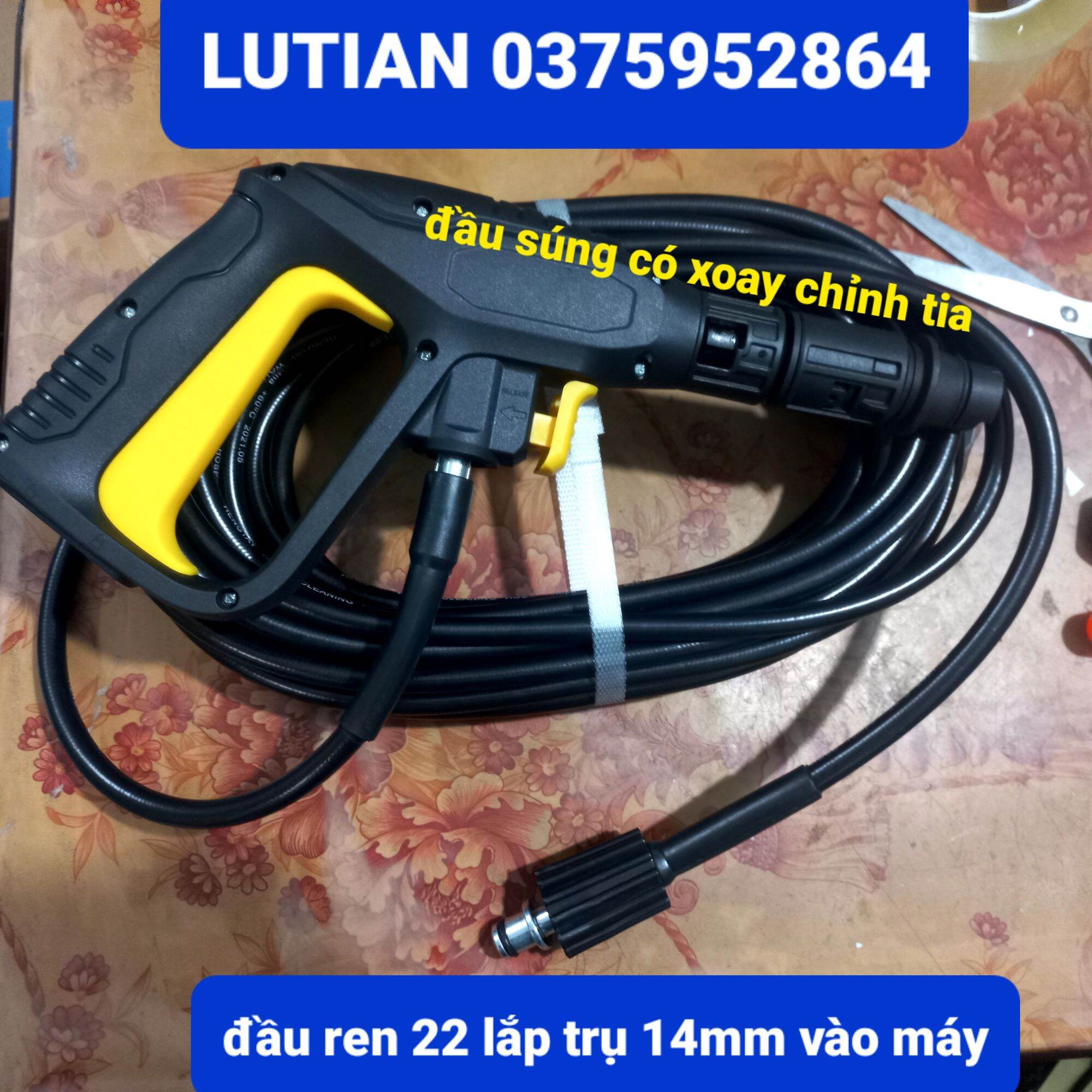 Bộ vòi xịt áp lực cho máy rửa xe lutian