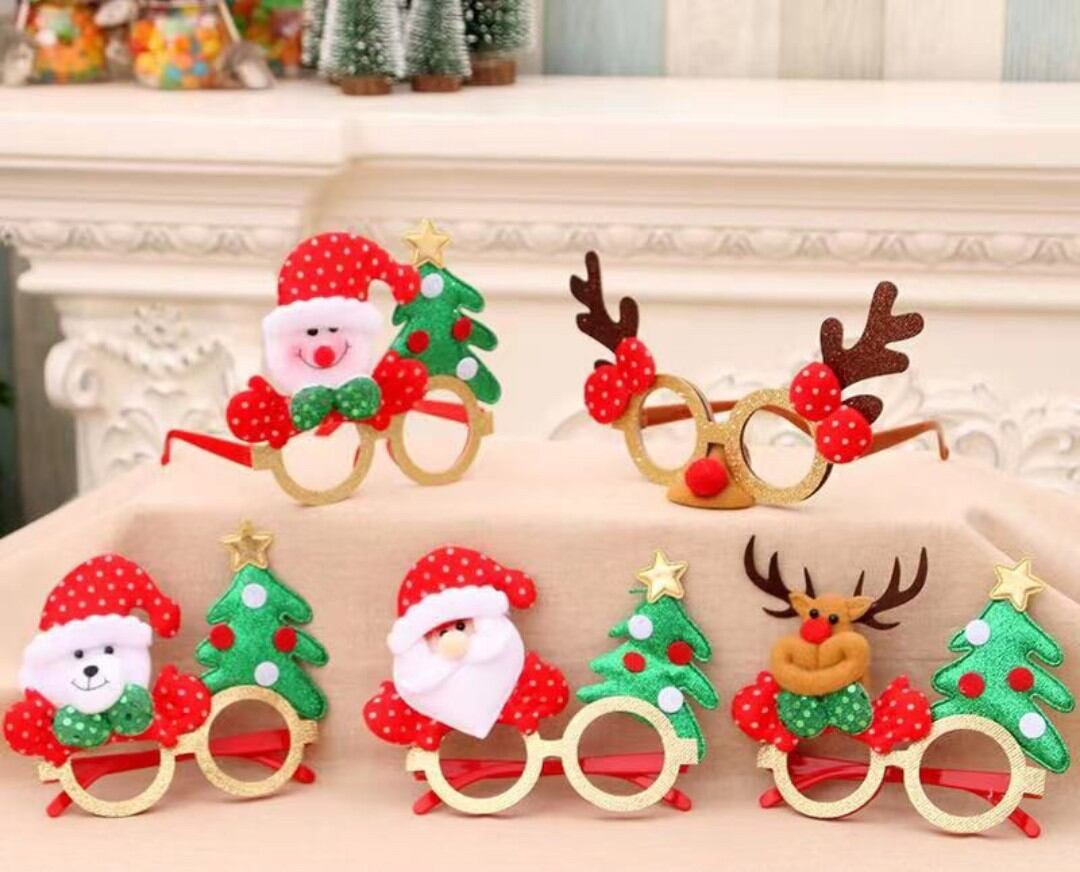 Phụ kiện Mắt Kính trang trí Noel Giáng sinh cho bé