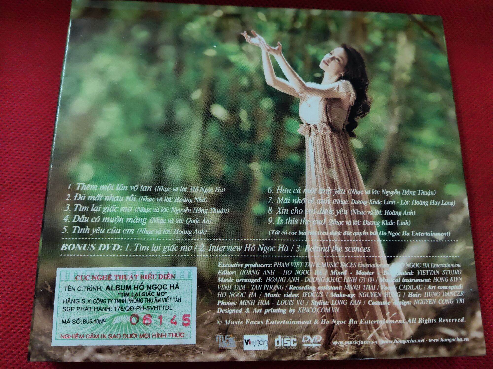 CD&DVD - Hồ Ngọc Hà vol.5 - Tìm lại giấc mơ