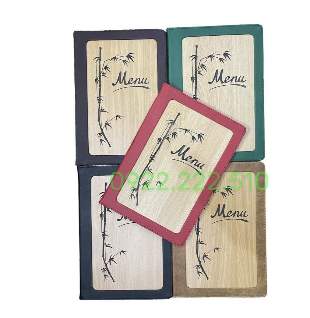 BÌA MENU GỖ 2030 CAO CẤP ( 20x30 cm )