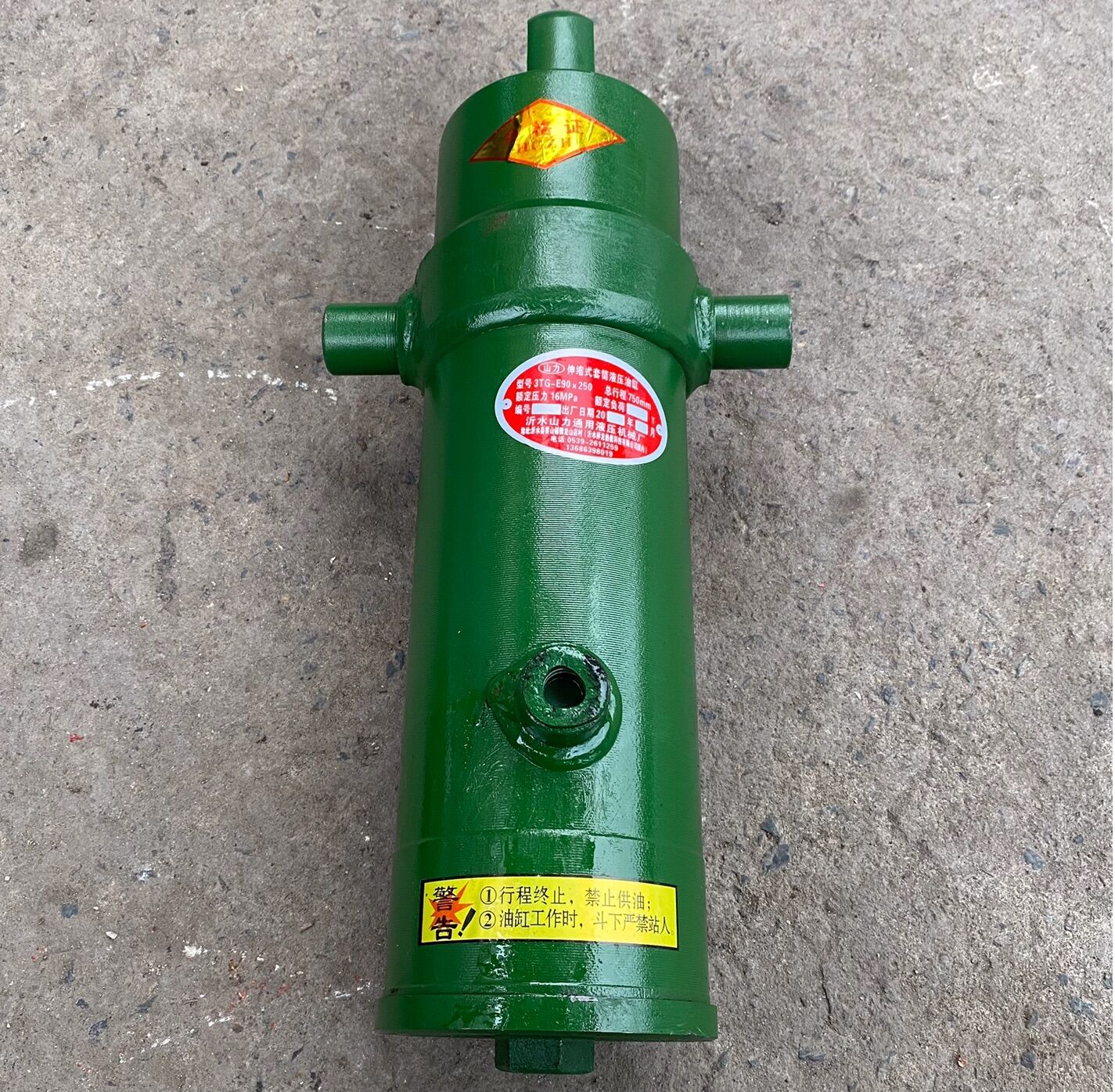 Ty ben thủy lực 3 đốt nâng hạ thùng ô tô tải, xe ba gác dài 75cm