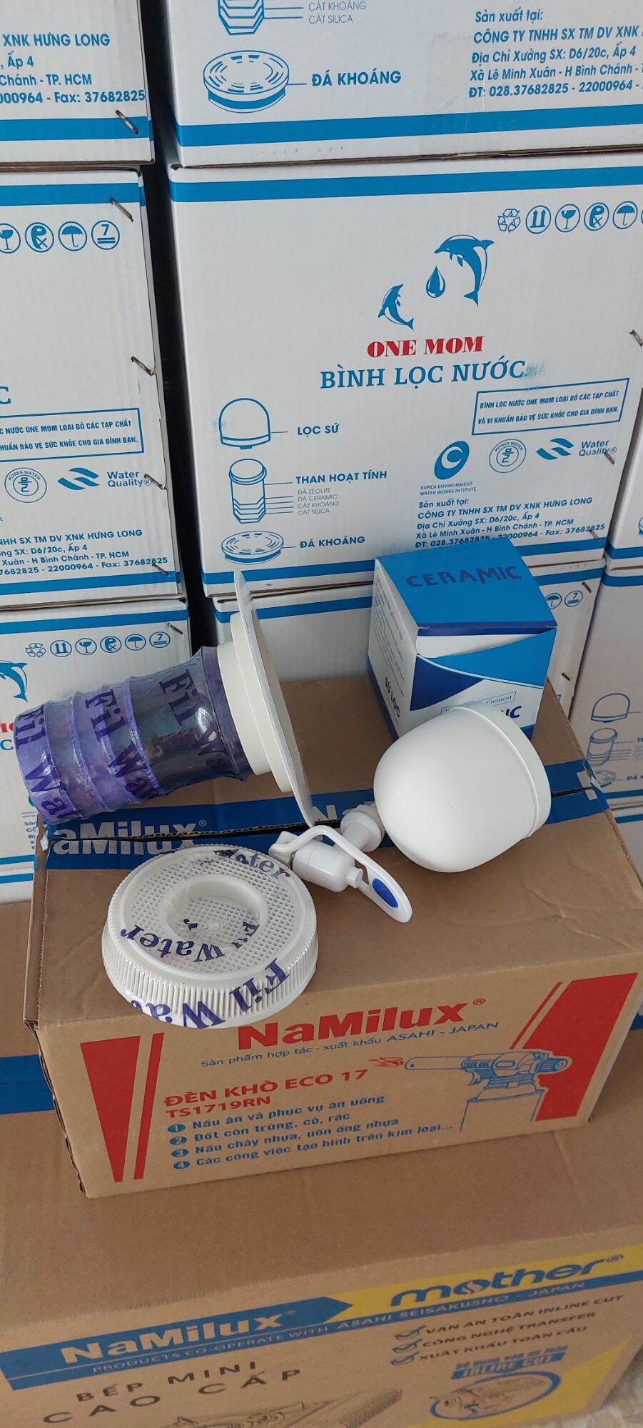 Bình lọc nước gia đình với linh kiện lọc tốt
