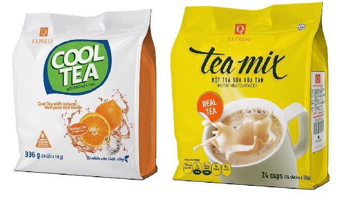 Combo trà cam x trà sữa trần quang