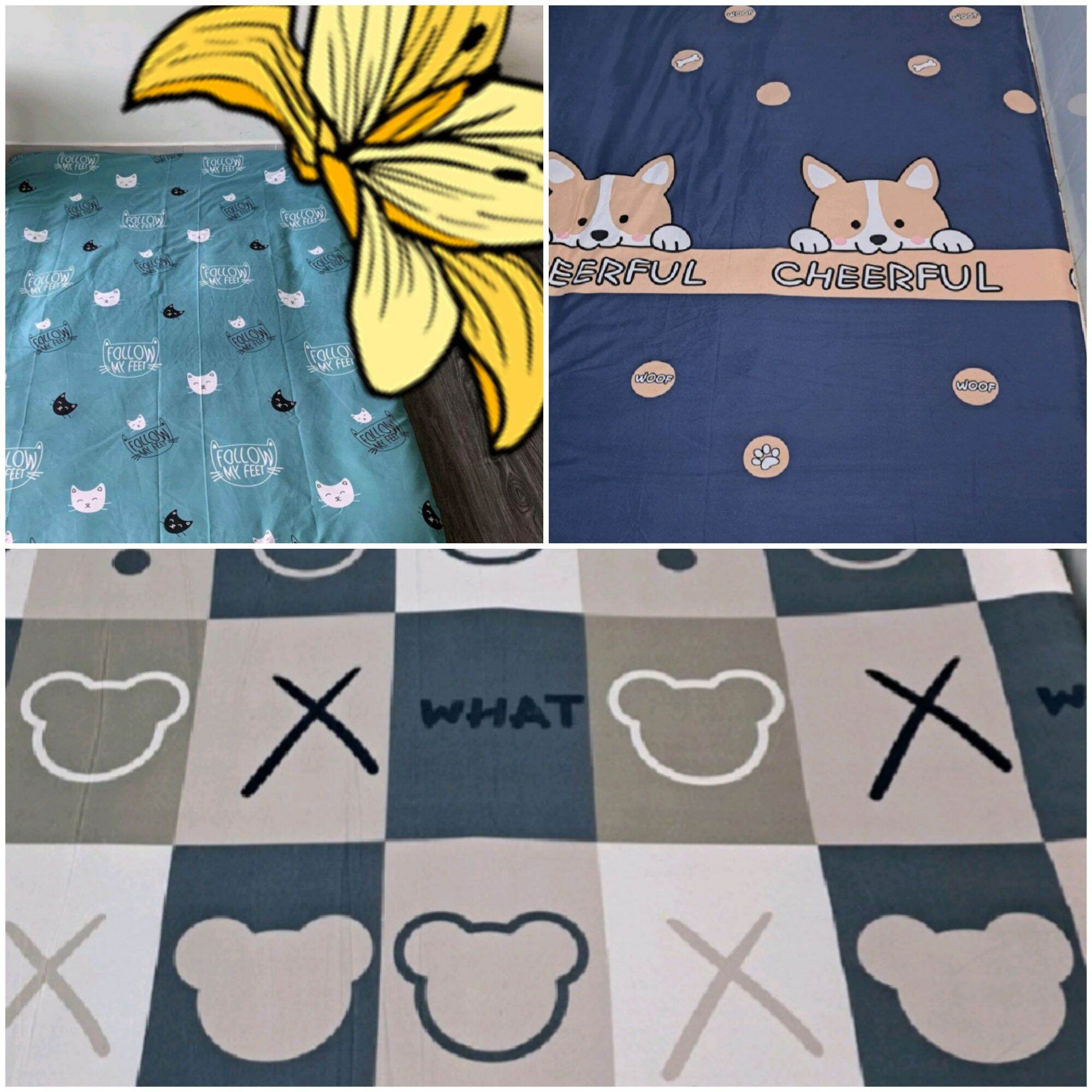 Áo bọc nệm _ áo bọc topper. 2 mặt có khóa kéo. nhiều mẫu siêu ❤