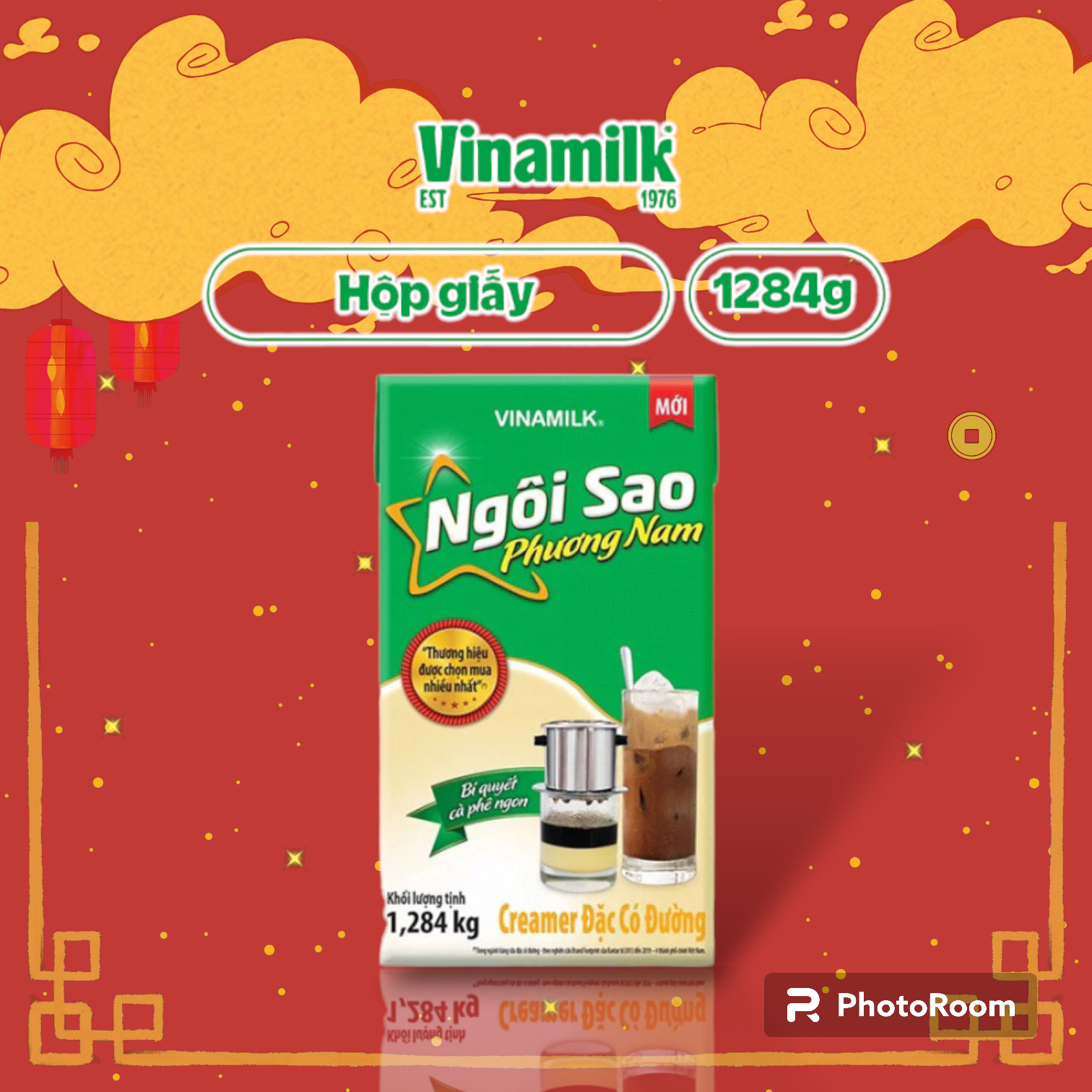 Sữa Đặc Ngôi Sao Phương Nam hộp 1,284kg