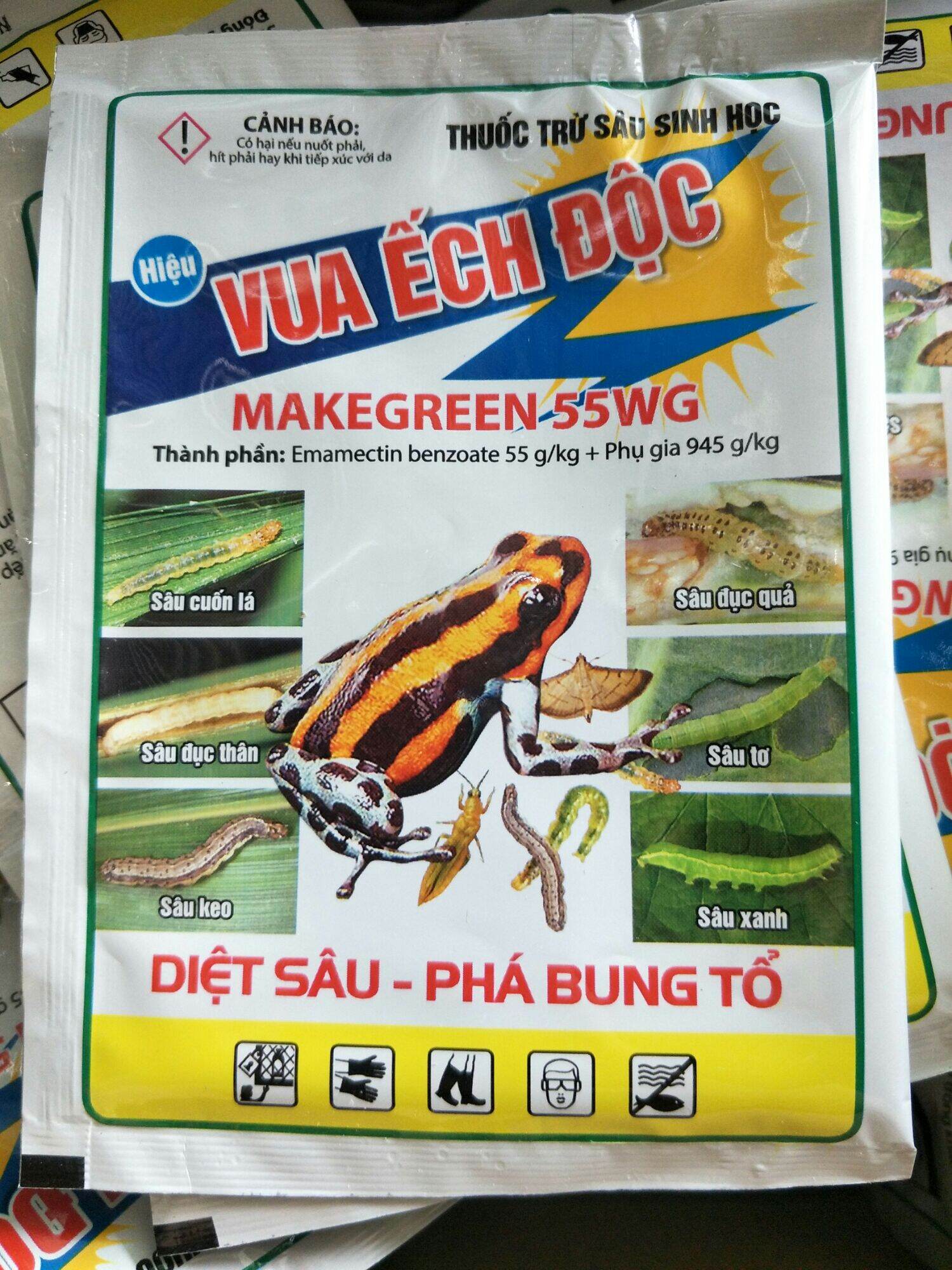 Thuốc trừ sâu sinh học [ VUA ẾCH ĐỘC] trừ sâu đã kháng thuốc phá bung tổ trên rau màu hoa hồng cây cảnh cây ăn trái lúa