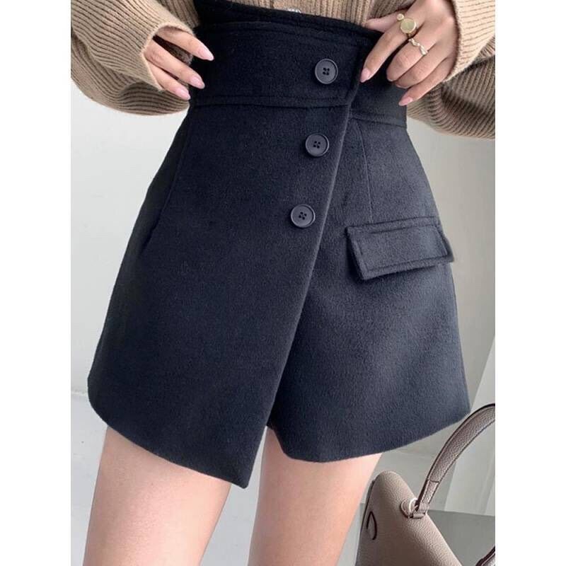 CHÂN VÁY CHÉO TÀ PHỐI NÚT XINH LT5