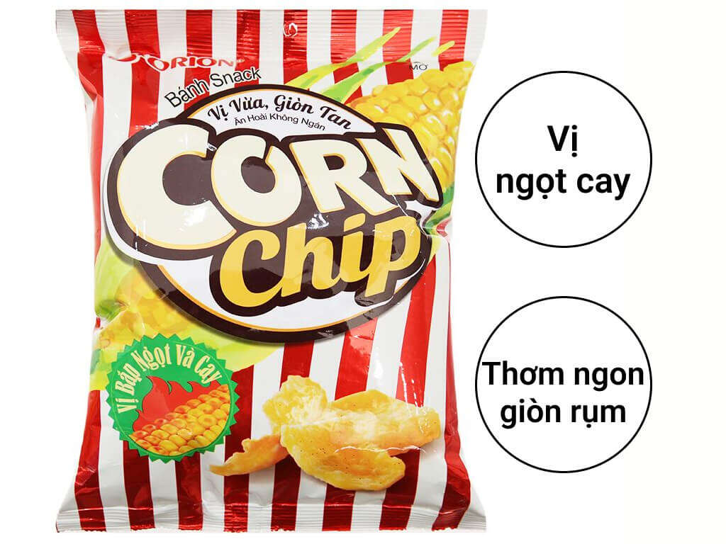 bịch 10 snack Corn Chip cay 35g