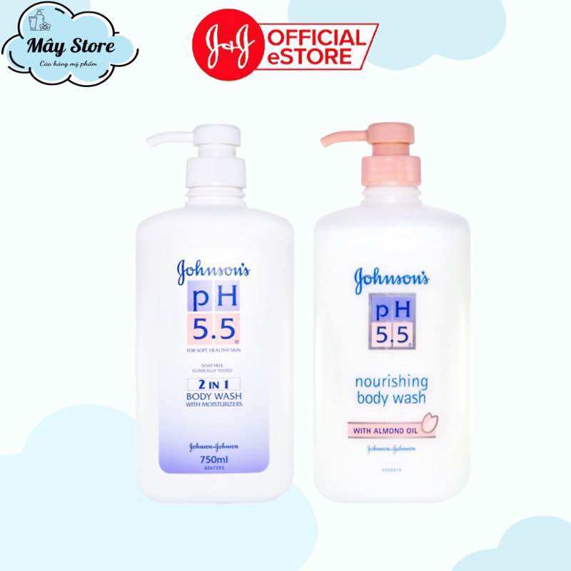 Sữa tắm ph 5.5 hạnh nhân johnson's 750ml