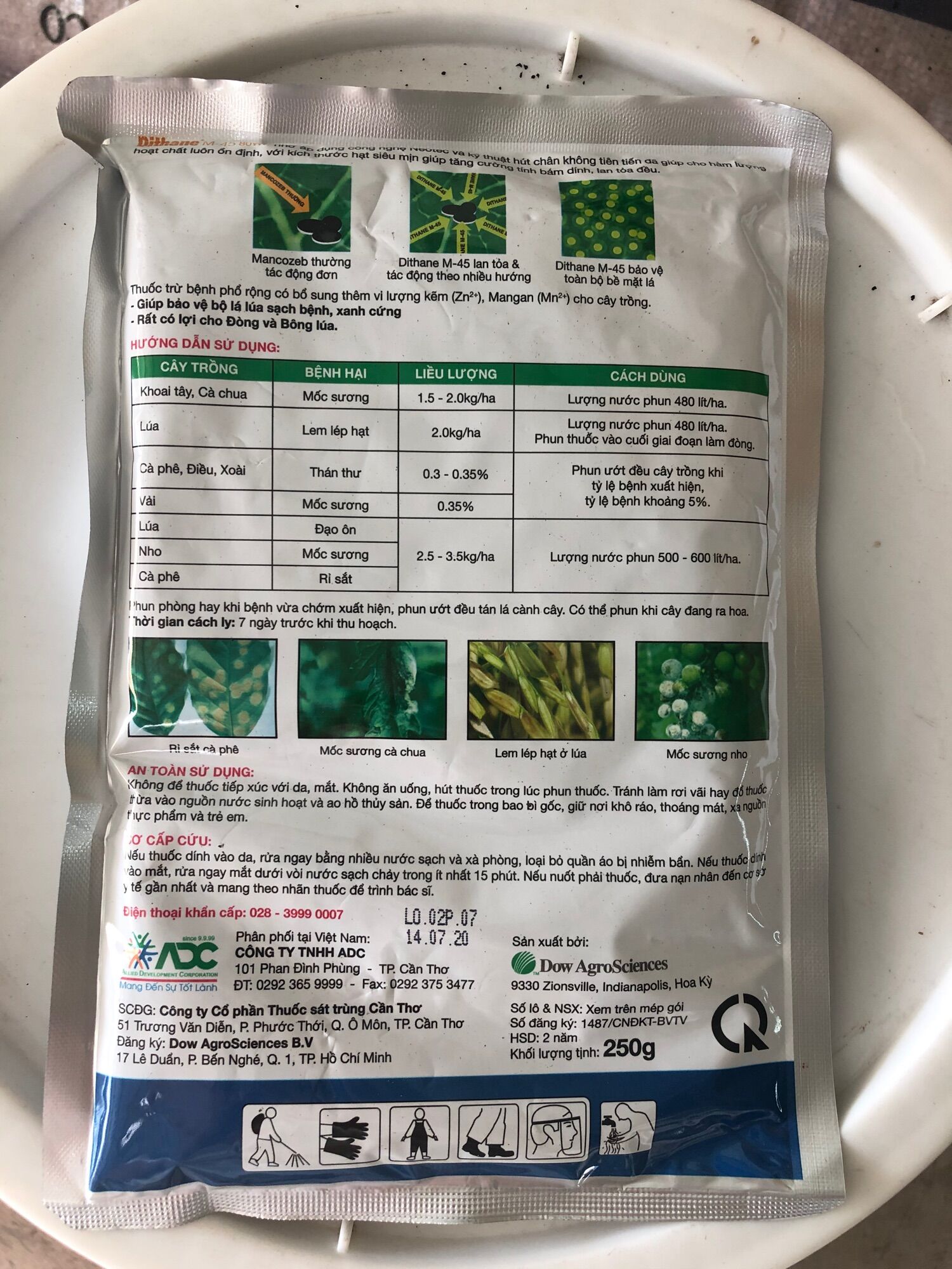 Thuốc Trừ Bệnh Dithane M45-1kg