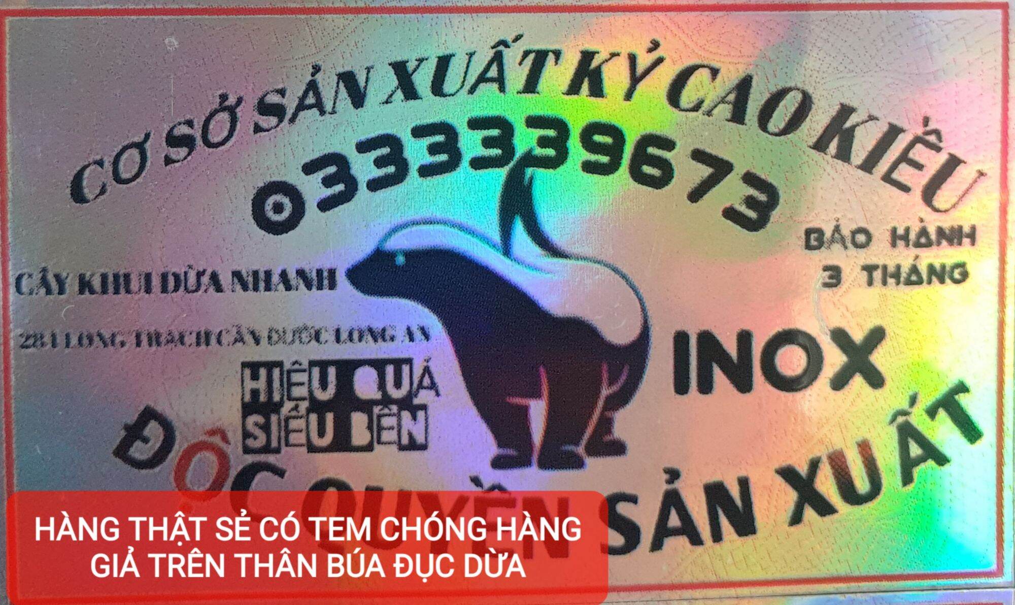 BÚA ĐỤC DỪA