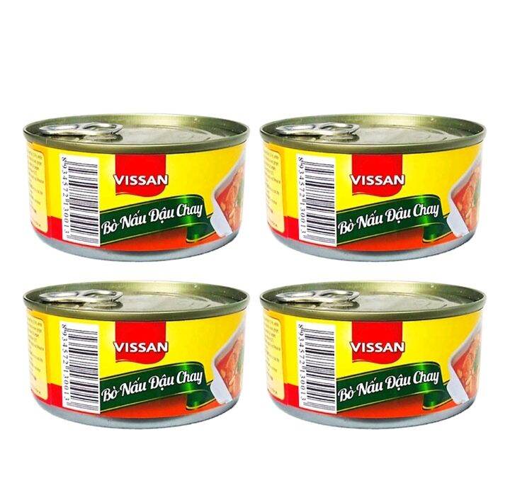 Combo 4 Hộp Bò Nấu Đậu Chay 170g  Vissan