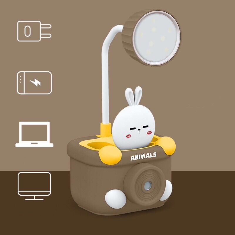 Đèn học để bàn đa năng kèm gọt bút chì dễ thương cho bé