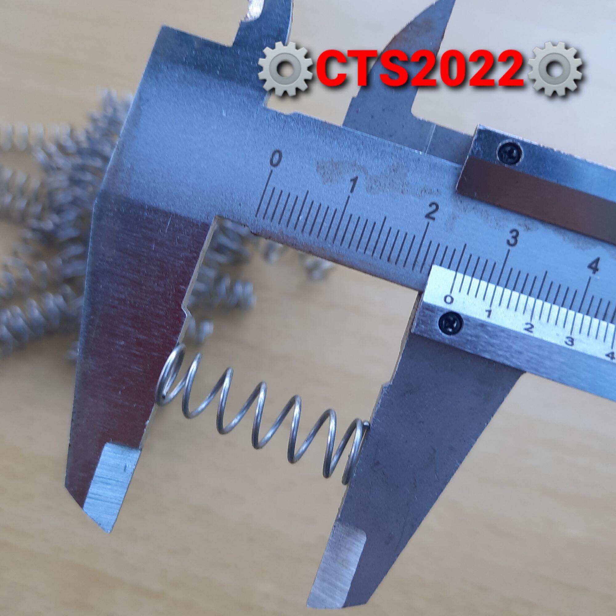 Lò xo nén inox phi 8mm sợi 0.8mm dài 25/28/38mm