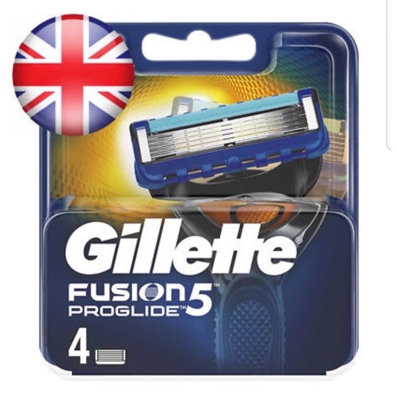 Hộp lưỡi dao cạo râu thay thế Gillette Fusion Proglide 5 .Made in Germany