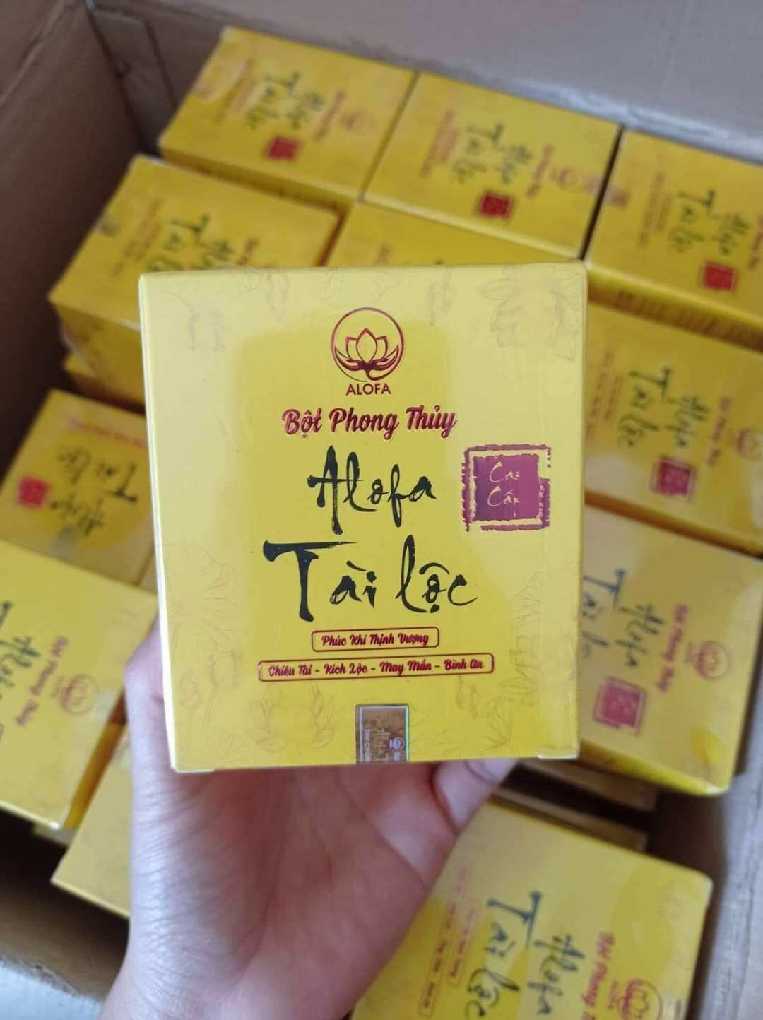Bột phong thủy alofa tàilộc chính hãng, date mới