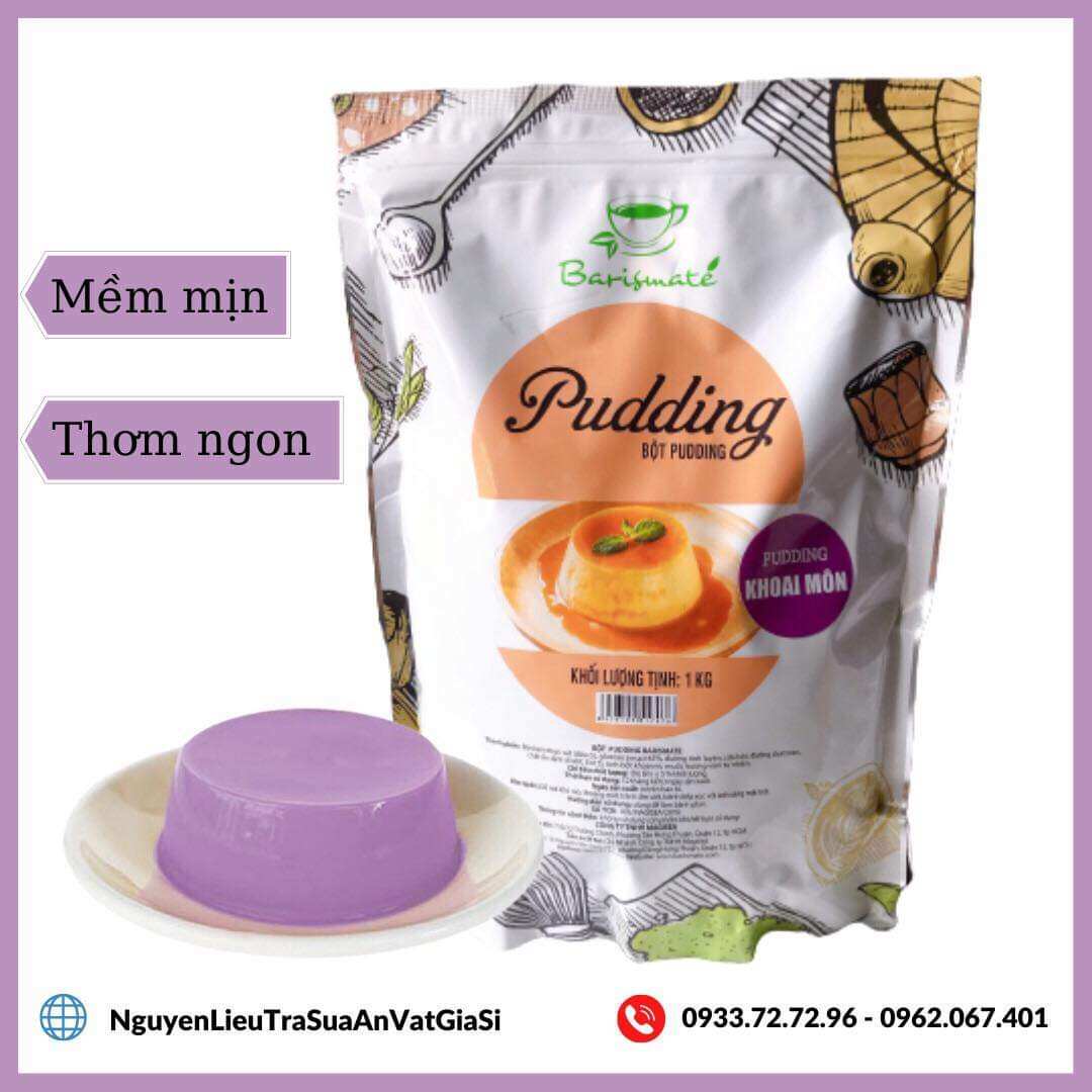 Bột Làm Pudding/Plan Barismate Túi 100gr vị Khoai Môn
