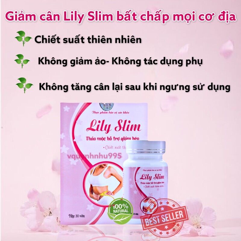 Giảm cân cực mạnh lily slim thảo mộc hỗ trợ giảm béo hót hít