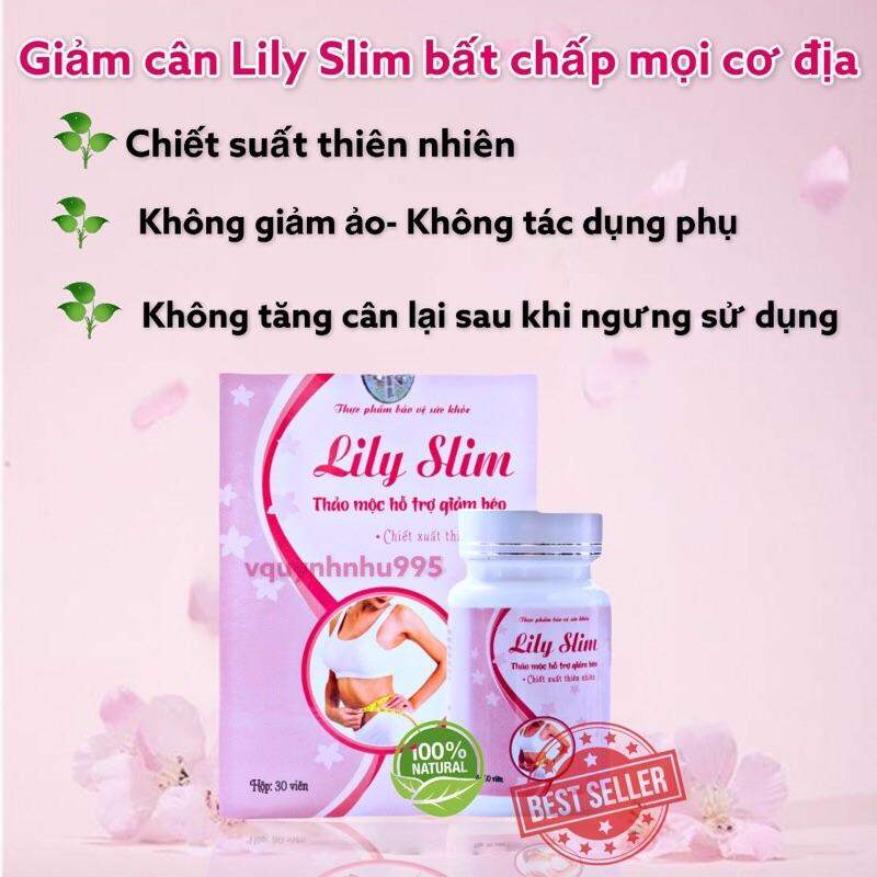 GIẢM CÂN CỰC MẠNH  LILY SLim Thảo Mộc Hỗ Trợ Giảm Béo Hót Hít