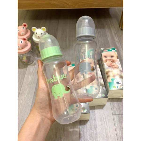 Bình sữa babuu cho bé sơ sinh 60ml, 125ml, 250ml núm siêu mềm
