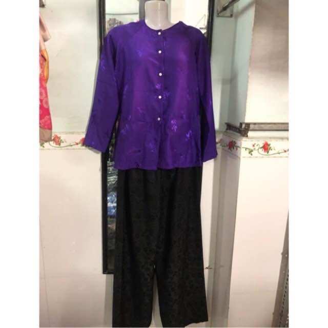 Quần Áo Bà Ba Bà Già Vải Gấm Hoa Cao Cấp Tặng Bà, Tặng Mẹ