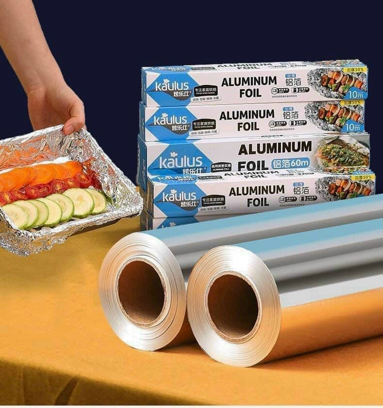 Cuộn giấy bạc nướng, giấy nhôm 10m KAULUS