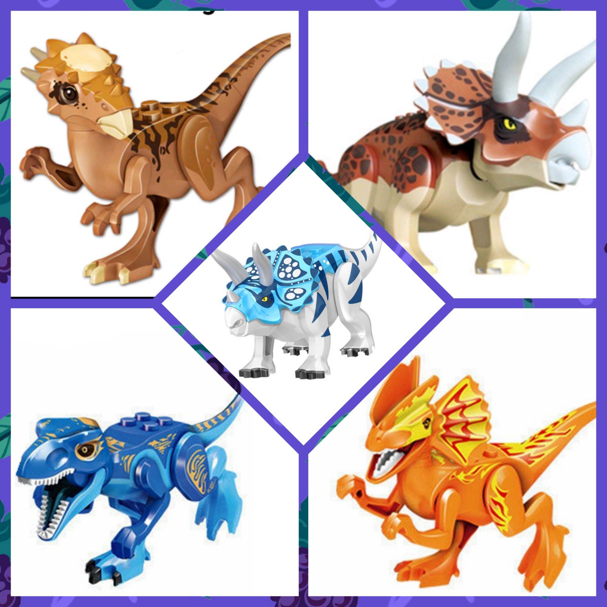 Bộ đồ chơi lego lắp ráp 5 con khủng long cho bé