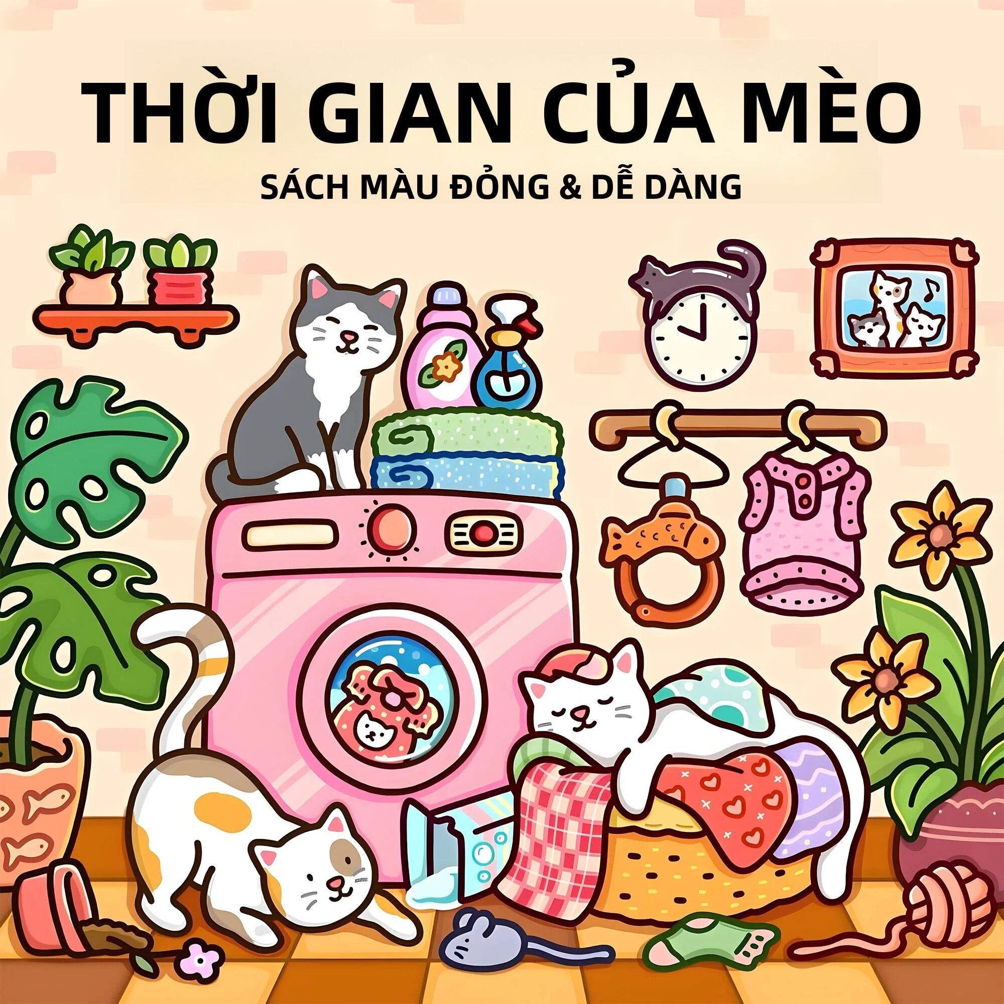 Sách Tô Màu Chủ Đề Mèo Trưởng Thành - Sách Tranh Độc Đáo Giúp Thư Giãn Với Giấy Cao Cấp Thoải Mái Hơn Món Quà Hoàn Hảo Cho Bạn Bè