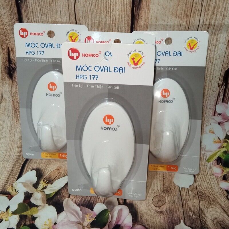 Combo 10 vĩ móc dán  OVal đại HPG177 Hofaco