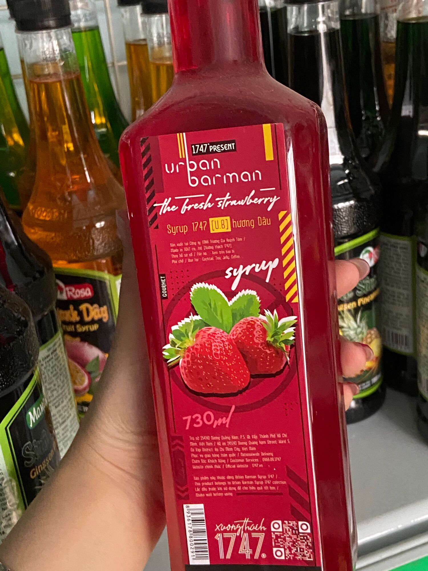 Syrup 1747 URBAN - ĐỦ MÙI - 730ml